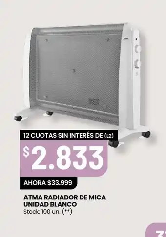 Changomas Atma radiador de mica oferta