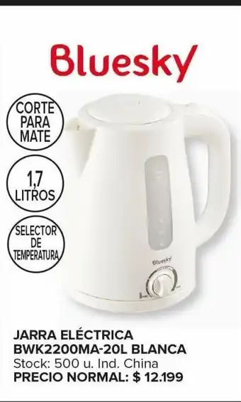 Carrefour Maxi Jarra electrica bluesky oferta
