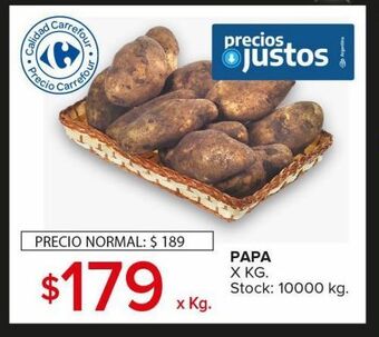 Carrefour Maxi Papa x kg oferta