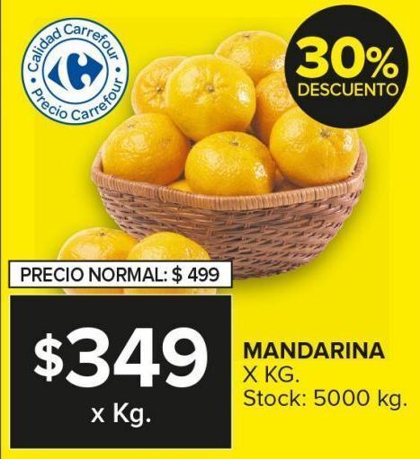 Carrefour Maxi Mandarina x kg oferta