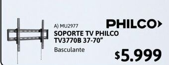 Cetrogar Soporte philco para tv fijo tv3770b bascu 37-70 oferta