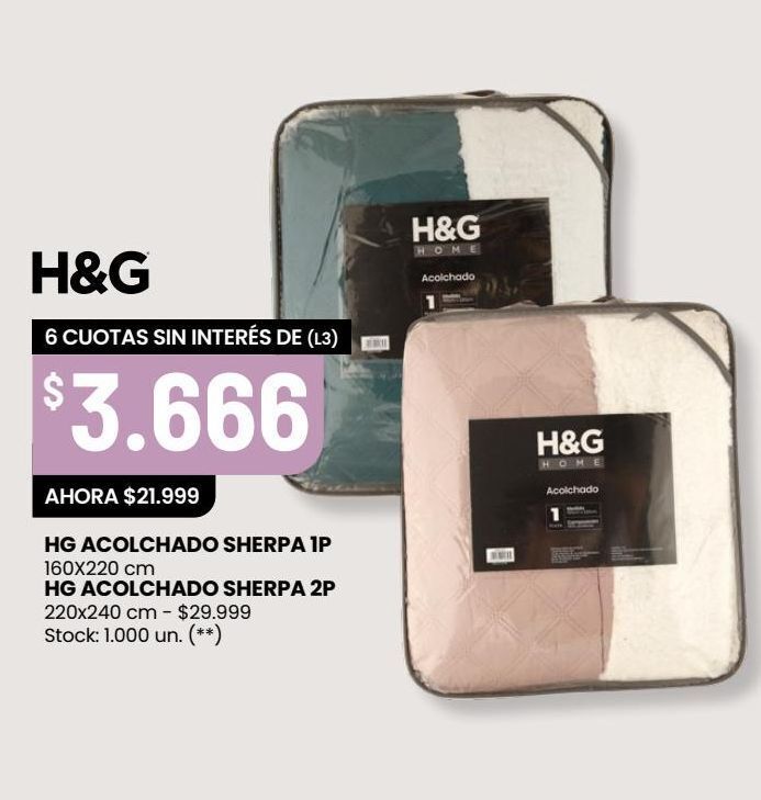 Changomas Acolchado h&g oferta