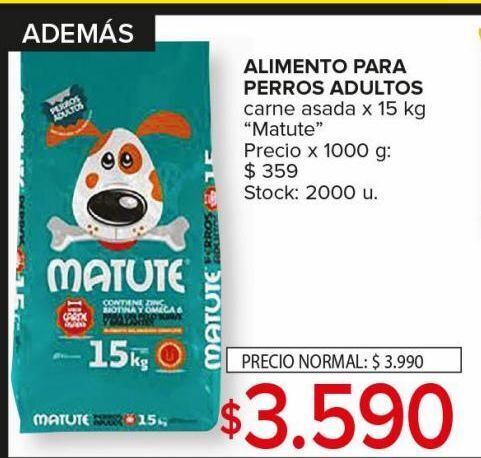 Carrefour Maxi Alimento para perros adultos matute carne asada 15kg oferta