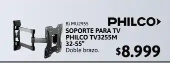 Cetrogar Soporte para tv philco tv3255m doble brazo 32-55 oferta