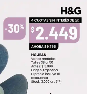 Changomas Jeans h&g oferta
