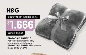 Changomas Frazada h&g oferta