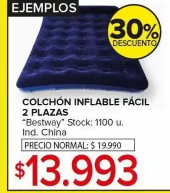 Carrefour Maxi Colchón inflable fácil 2 plazas bestway oferta