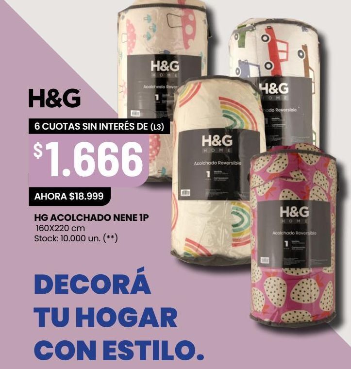 Changomas Acolchado h&g oferta