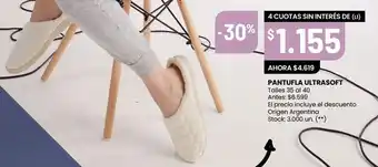 Changomas Pantufla ultrasoft oferta