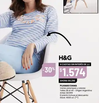 Changomas Pijama mujer h&g oferta