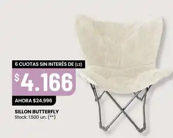 Changomas Sillón butterfly oferta
