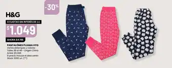 Changomas Pantalones pijama h&g oferta