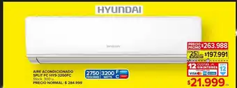 Carrefour Maxi Aire acondicionado hyundai split fc hy9-3200fc oferta