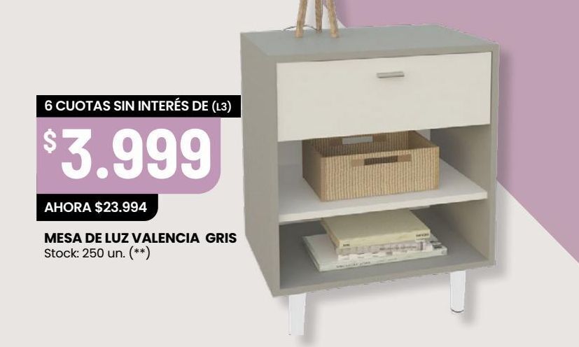 Changomas Mesa de luz valencia oferta