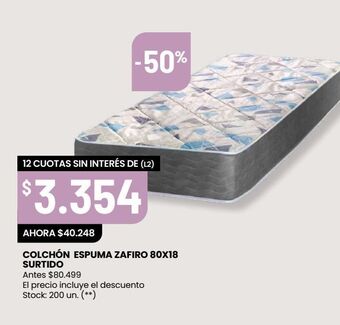 Changomas Colchón espuma zafiro oferta