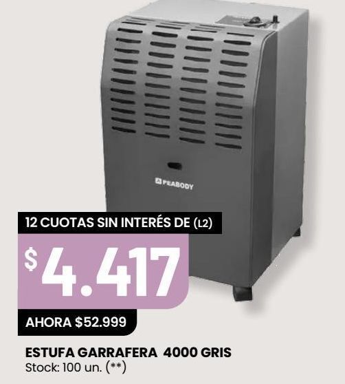 Changomas Estufa garrafera oferta