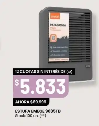 Changomas Estufa emege oferta