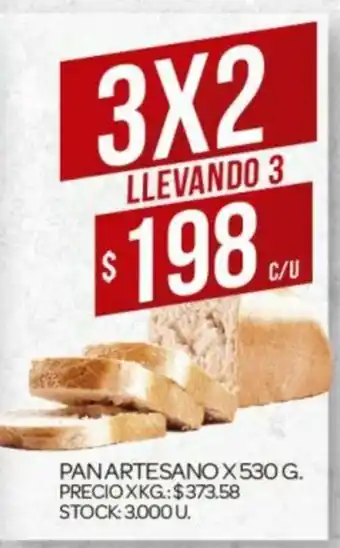Supermercados DIA Pan Artesano x 530g oferta
