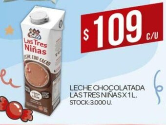 Supermercados DIA Leche Chocolatada Las Tres Niñas x 1L oferta