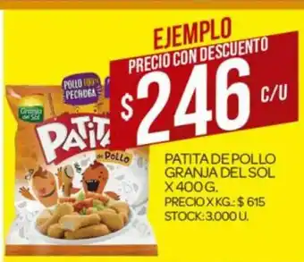 Supermercados DIA Patita De Pollo Granja Del Sol x 400g oferta