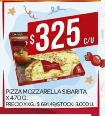 Supermercados DIA Pizza Mozzarella Sibarita x 470g oferta