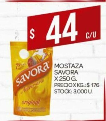Supermercados DIA Mostaza Savora x 250g oferta