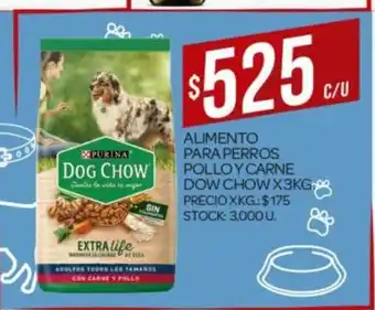 Supermercados DIA Alimento Para Perros Pollo Y Carne Dow Chow x 3 kg oferta