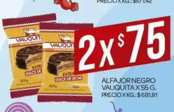 Supermercados DIA Alfajor Negro Vauquita x 55g oferta
