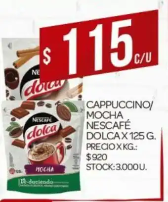Supermercados DIA Dolca Cappuccino/Mocha Nescafé x 125g oferta