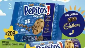 Supermercados DIA Pepitos Galletitas Dulces 357g oferta
