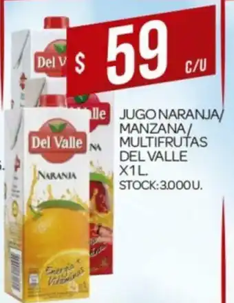 Supermercados DIA Jugo Naranja/manzana/Multifrutas Del Valle x 1L oferta