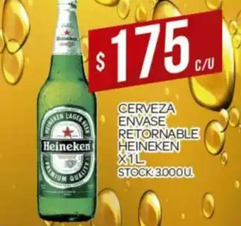 Supermercados DIA Heineken Cerveza Envase Retornable x 1L oferta
