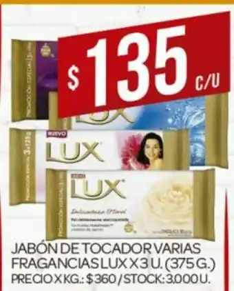 Supermercados DIA Lux Jabón De Tocador Varias Fragancias x 3u oferta