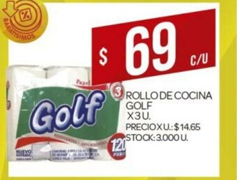 Supermercados DIA Golf Rollo De Cocina x 3u oferta