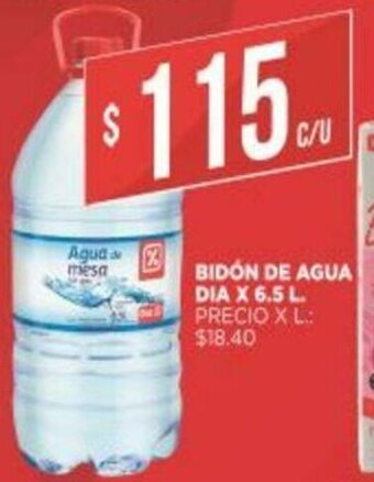 Supermercados DIA Bidón De Agua Dia x 6.5L oferta