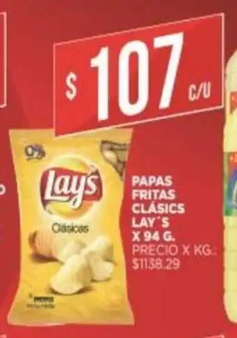 Supermercados DIA Lays Papas Fritas Clásical x 94g oferta