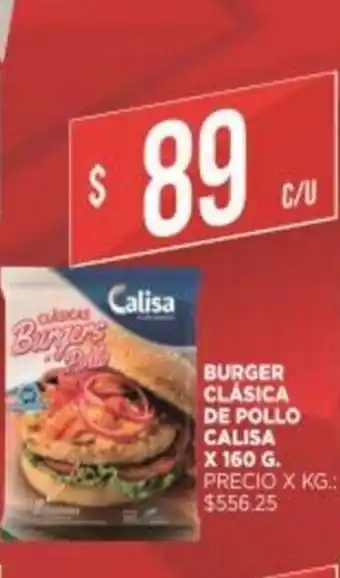 Supermercados DIA Calisa Burger Clásica De Pollo x 160gr oferta