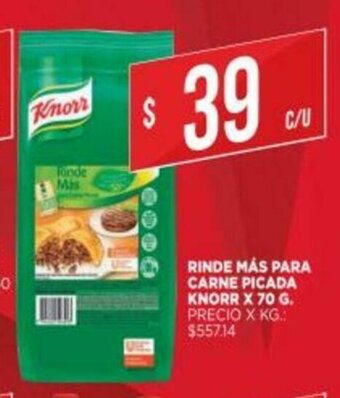 Supermercados DIA Knorr Rinde Más Para Carne Picada x 70g oferta