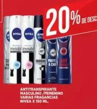 Supermercados DIA Antitranspirante Masculino/Femenino Varias Fragrancias Nivea x 150ml oferta