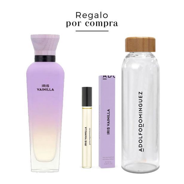 El Balcon Iris vainilla edt 120 ml + bortella recargable + mintalla de 10 ml oferta