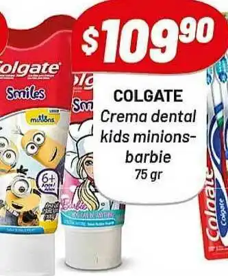 Almacor Colgate Crema Dental Kids Minions Barbie 75gr oferta