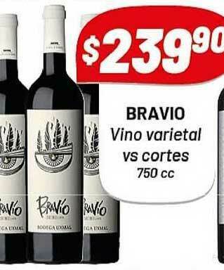 Almacor Bravio Vino Varietal Vs Cortes 750cc oferta