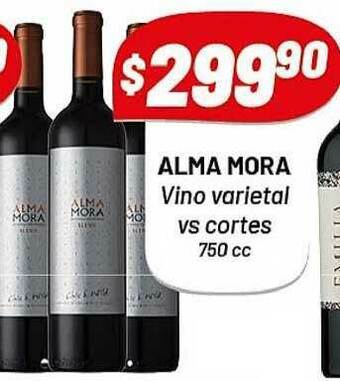 Almacor Alma Mora Vino Varietal Vs Cortes 750cc oferta