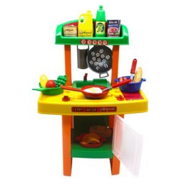 Frávega Set juego de cocina infantil para niños niñas con comiditas de juguete y accesorios oferta