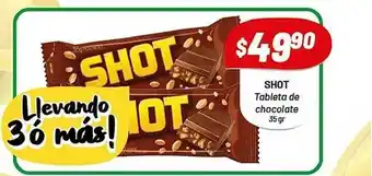 Almacor Shot Tableta De Chocolate 35gr oferta