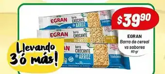 Almacor Egran Barra De Cereal Vs Sabores 60gr oferta