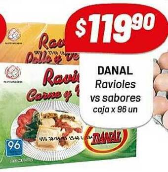 Almacor Danal Ravioles Vs Sabores x 96un oferta
