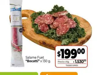 La Anonima Salame Fuet Bocatti x 130g oferta