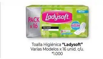 La Anonima Toalla Higiénica Ladysoft Varias Modelos oferta