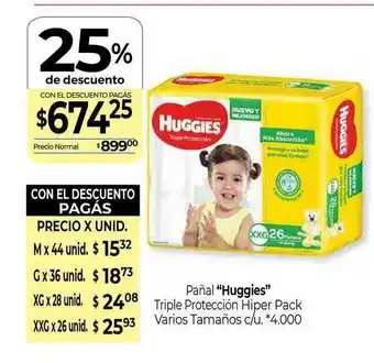 La Anonima Huggies Pañal oferta